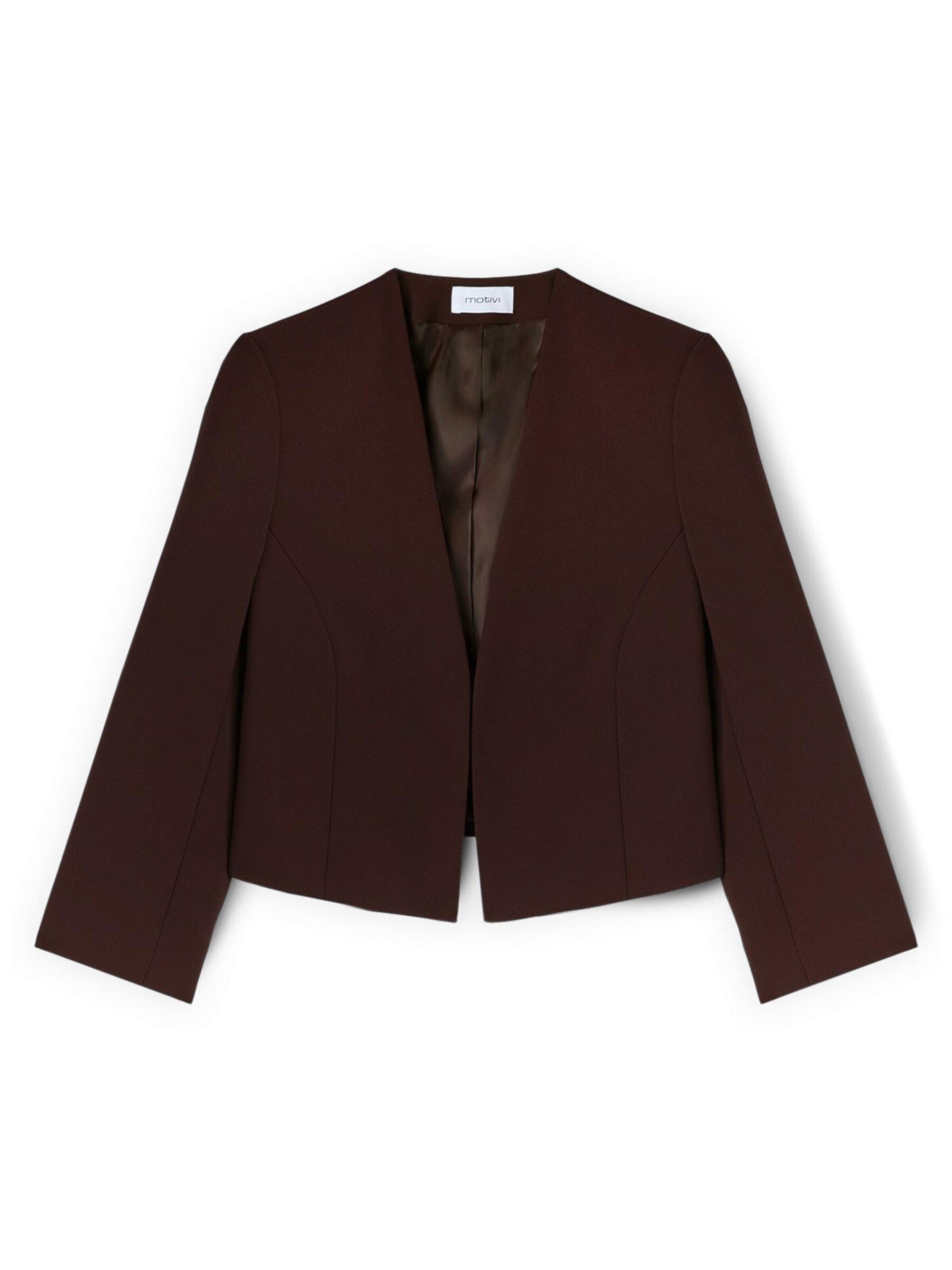 Veste mi-saison MOTIVI en marron : devant