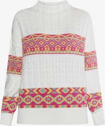 IZIA Sweater in White: front