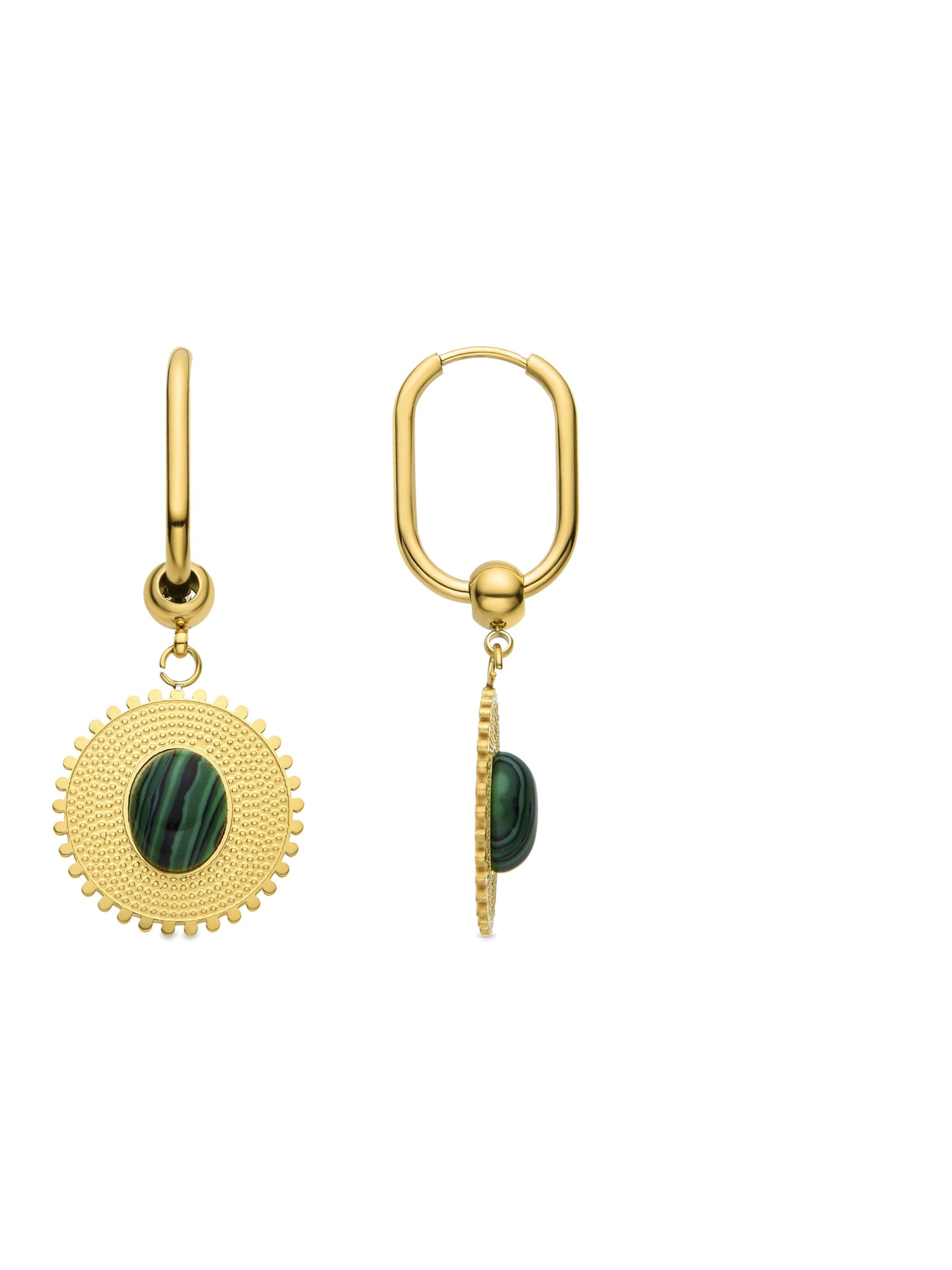 Luxenter Ohrringe 'Elknu'‌‌‌‌ in Grün: Vorderseite