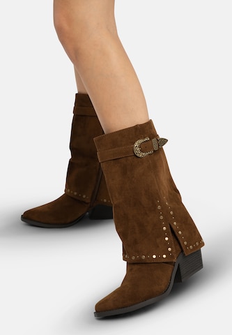 Bottes de cowboy Salinyang en marron