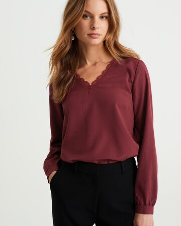 WE Fashion Blouse in Rood: voorkant