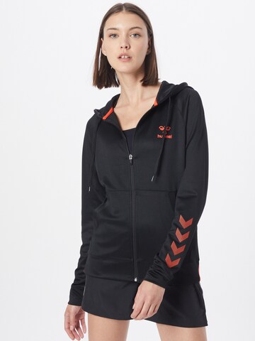 Hummel Sports sweat jacket 'GG12' in Black: front