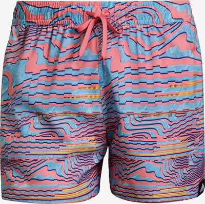 ADIDAS PERFORMANCE Badeshorts in navy / hellblau / orange / koralle, Produktansicht