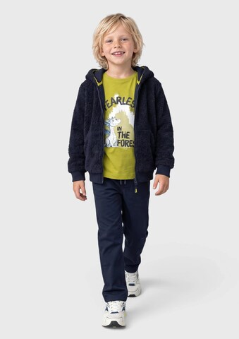 s.Oliver Fleece jas in Blauw: voorkant