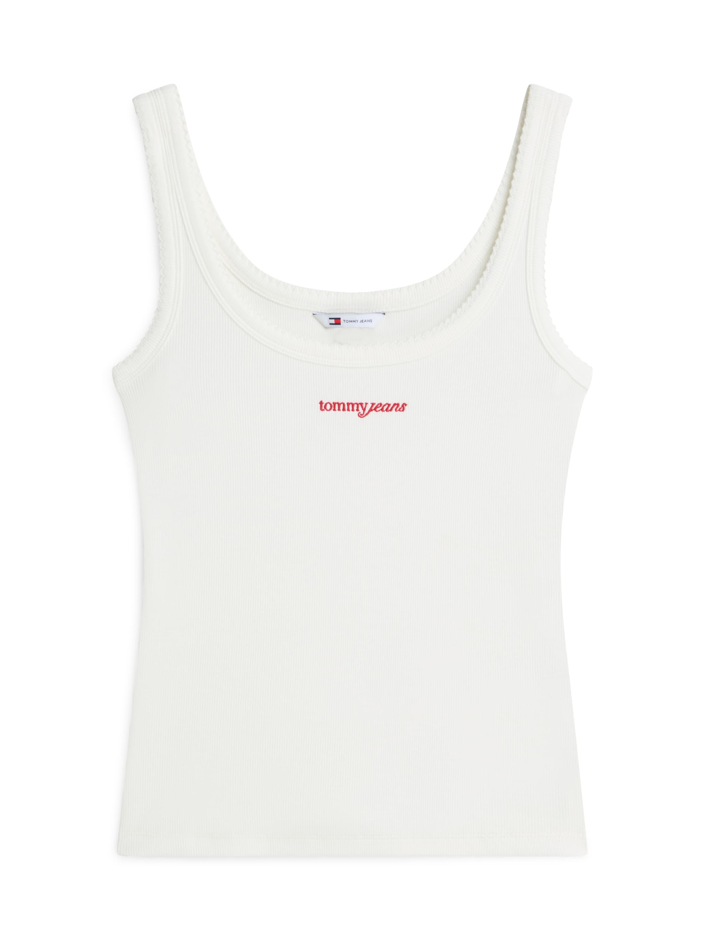 Tommy Jeans Toppi värissä valkoinen: etupuoli