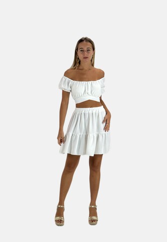 Elara Suit in White