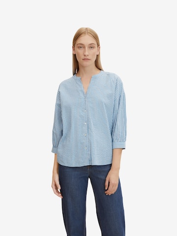 TOM TAILOR Bluse in Blau: predná strana