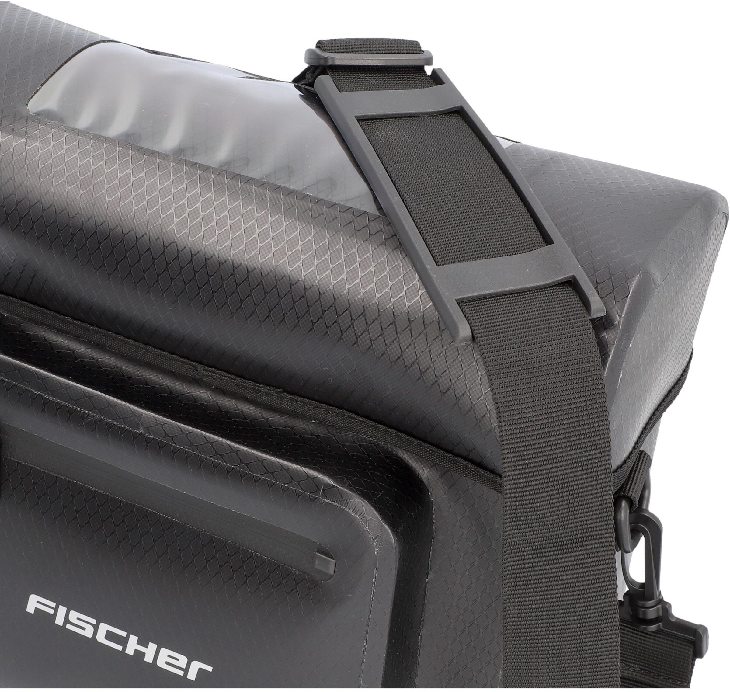 FISCHER Fahrräder Fahrradtasche in Schwarz