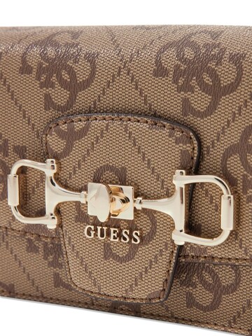 GUESS - Bolso de hombro 'Janie Logo Cnvrtbl Xbody Flap' en marrón