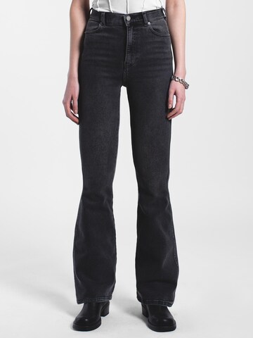 Dr. Denim Skinny Jeans 'Moxy High Flare' in Grey