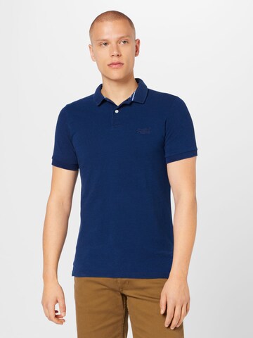 Superdry Poloshirt in Blau: predná strana