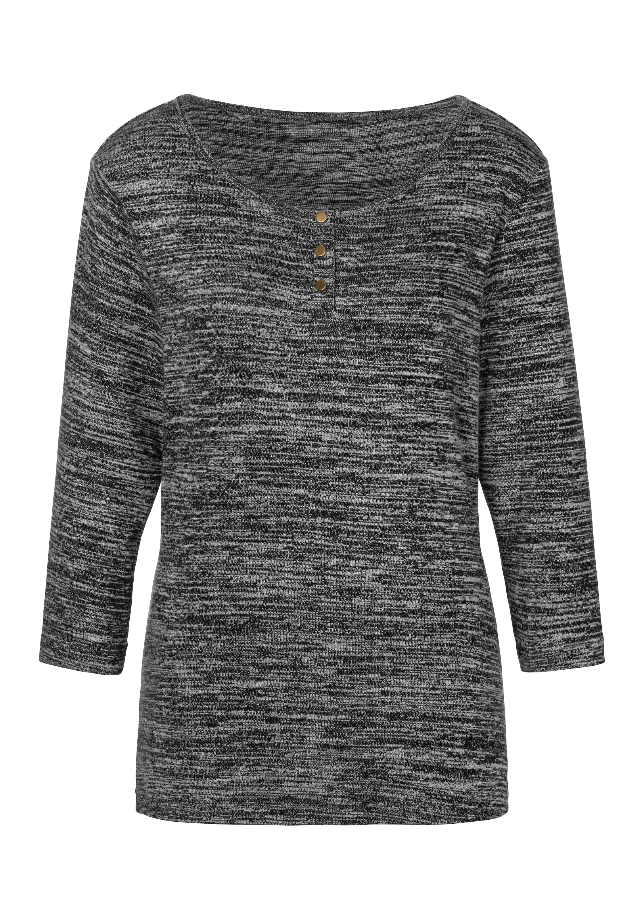 LASCANA Shirt in Black: front