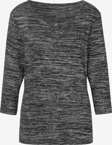 LASCANA Shirt in Zwart: voorkant