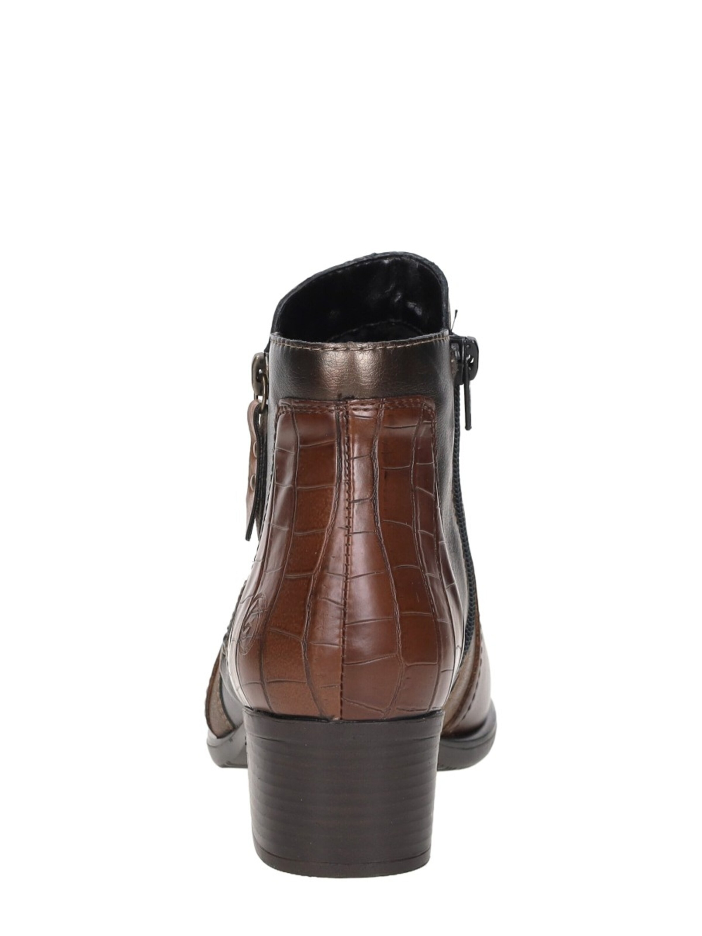 REMONTE Boots 'Enkellaarsjes Hak' in Brown