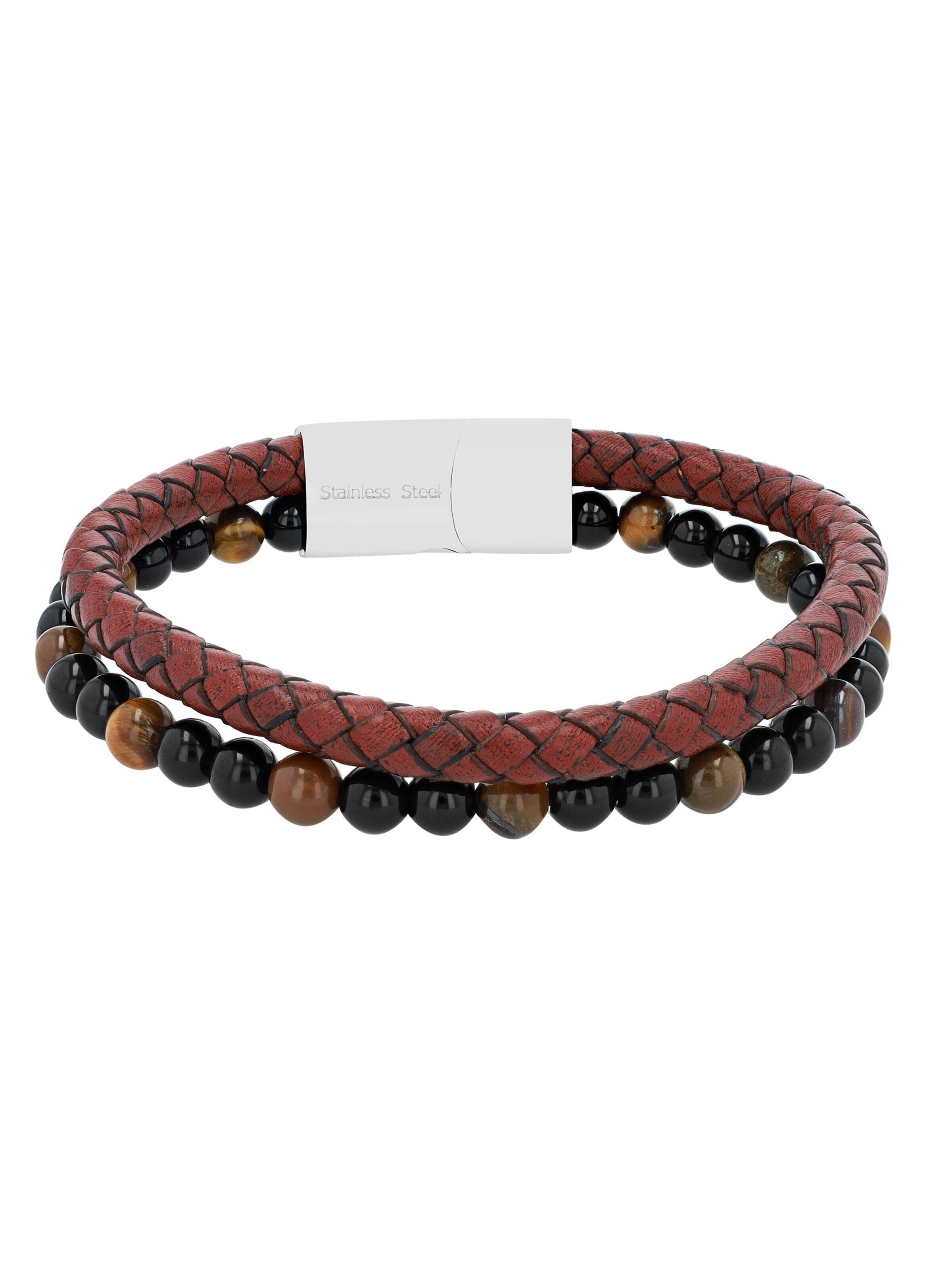 Akzent Bracelet 'Brennon' in Brown: front