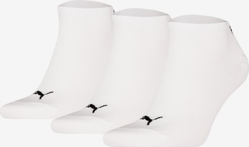 Chaussettes de sport PUMA en blanc : devant