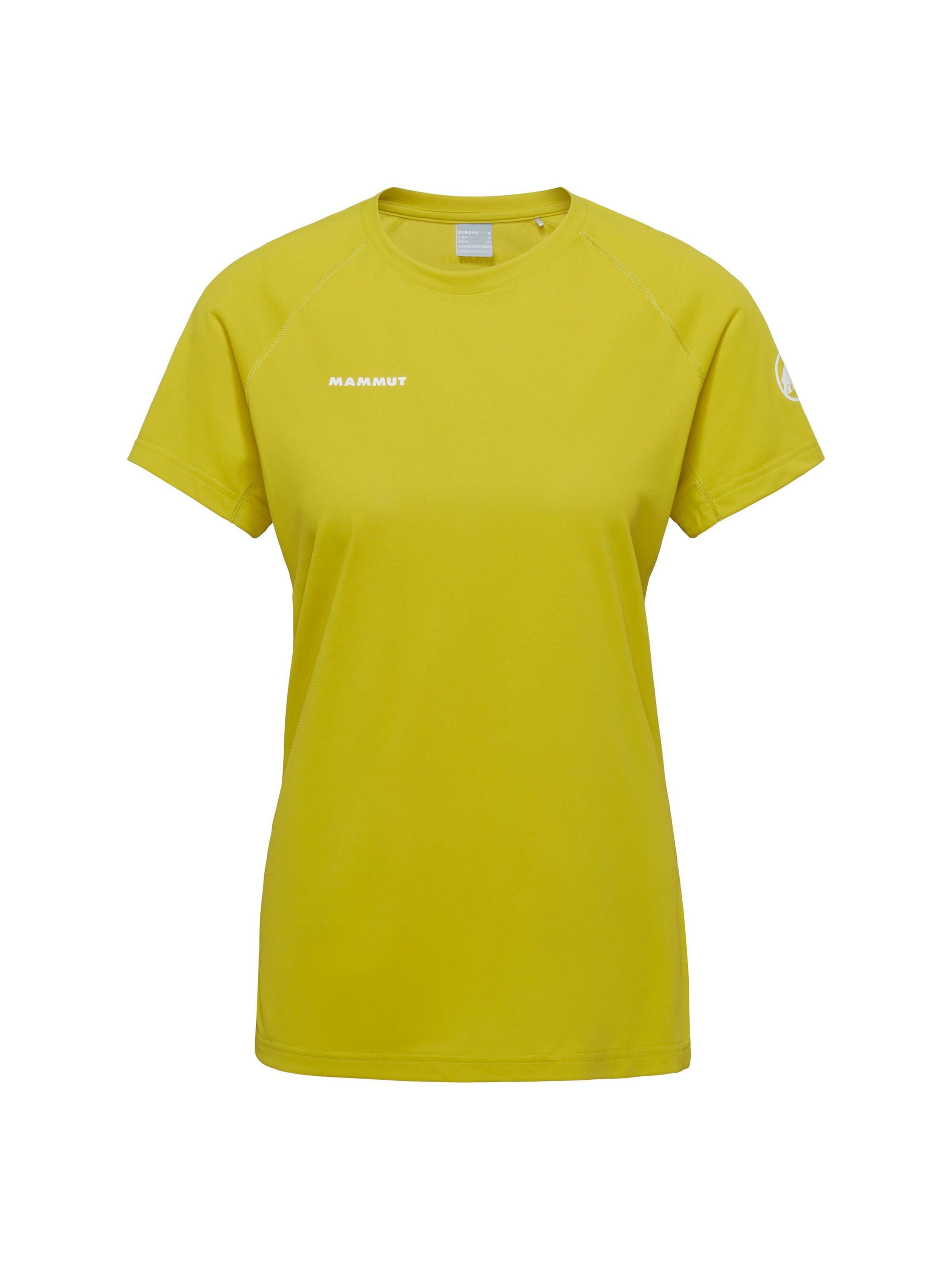MAMMUT Performance Shirt in Yellow: front