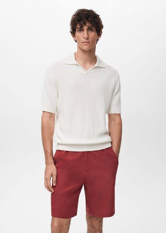 MANGO MAN Sweater 'Hondarra' in White: front