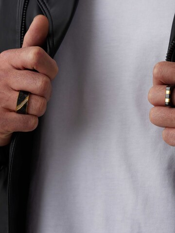 Lucardi Ring in Zwart: voorkant