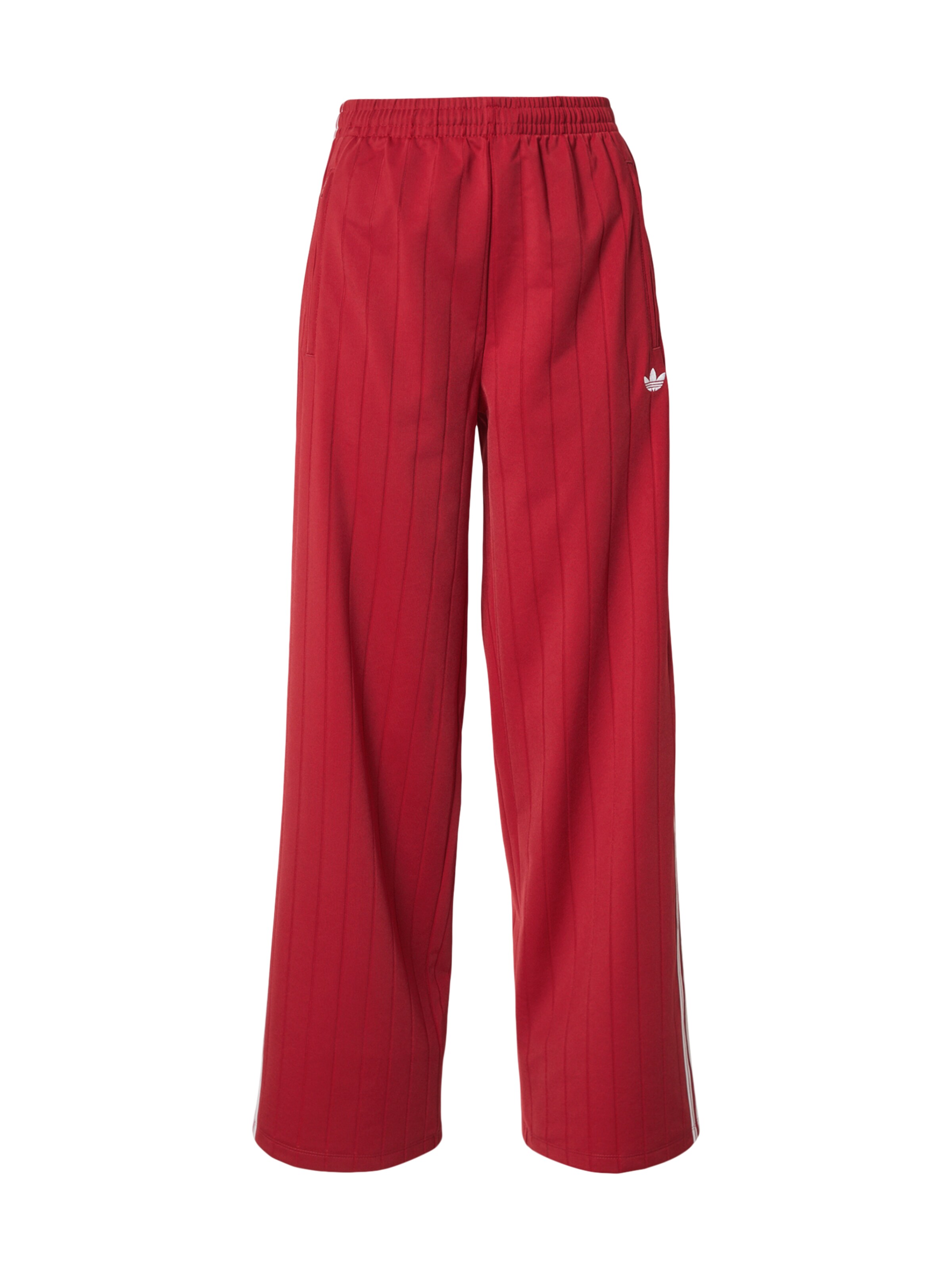 ADIDAS ORIGINALS Pantalon en 34 en rouge foncé / blanc, Vue avec produit