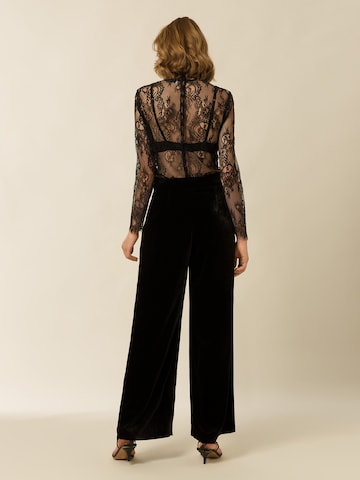 IVY OAK Wide leg Pants in Black