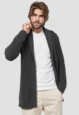 INDICODE JEANS Knit Cardigan in Grey