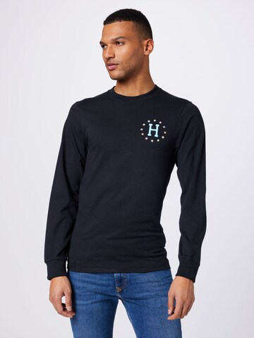 HUF - Camiseta 'PUFF GALAXIES' en negro: frente