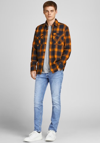 JACK & JONES Slimfit Τζιν 'Glenn' σε μπλε