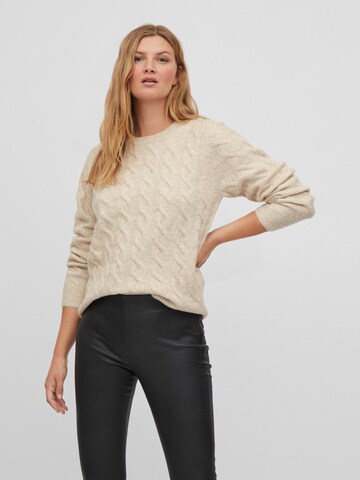 VILA Pullover 'Ella' in Beige: Vorderseite