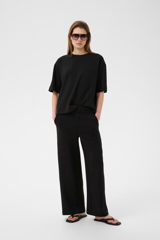 InWear Wide Leg Hose 'GincetteI' in Schwarz