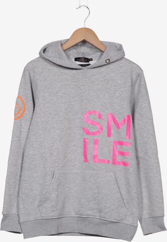 Zwillingsherz Sweatshirt & Zip-Up Hoodie in M in Grey: front