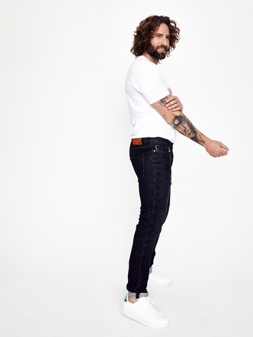 Five Fellas Slimfit Jeans 'Danny-Z' in Schwarz