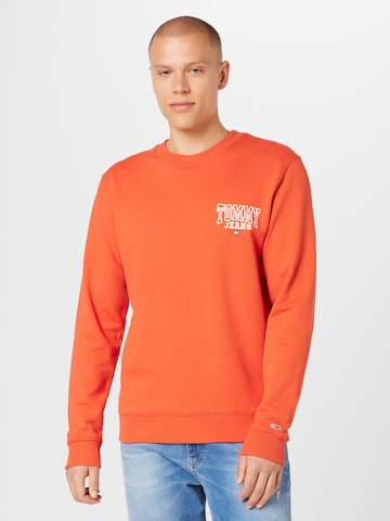 Sweat-shirt Tommy Jeans en orange : devant