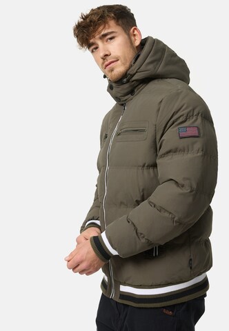 Veste d’hiver 'Marlon' INDICODE JEANS en vert