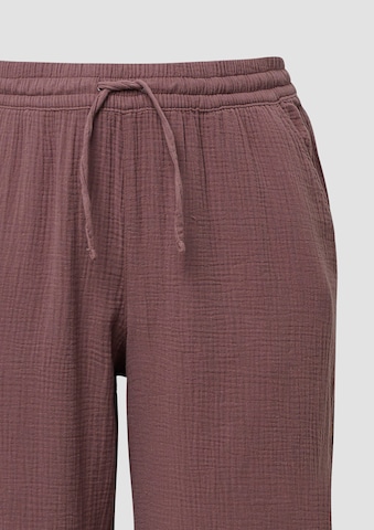 Wide Leg Pantalon QS en rouge