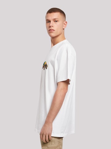 F4NT4STIC Shirt 'Rainbow Turtle' in Weiß