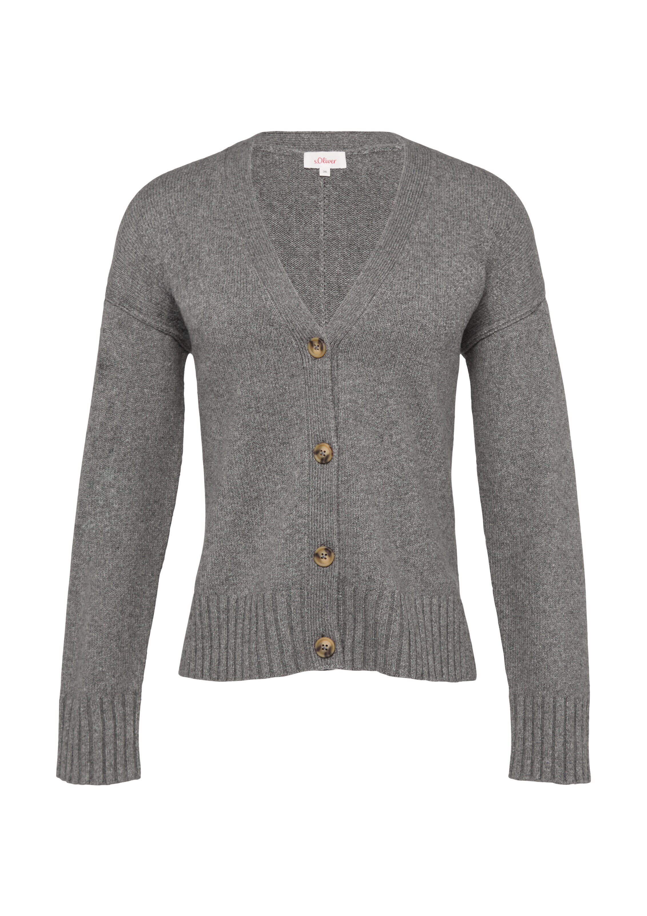 Cardigan s.Oliver en gris : devant