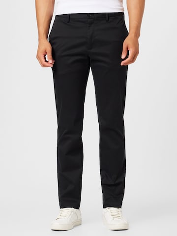 Banana Republic Slim fit Chino trousers in Black: front