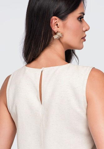 Robe de cocktail Ombre en beige