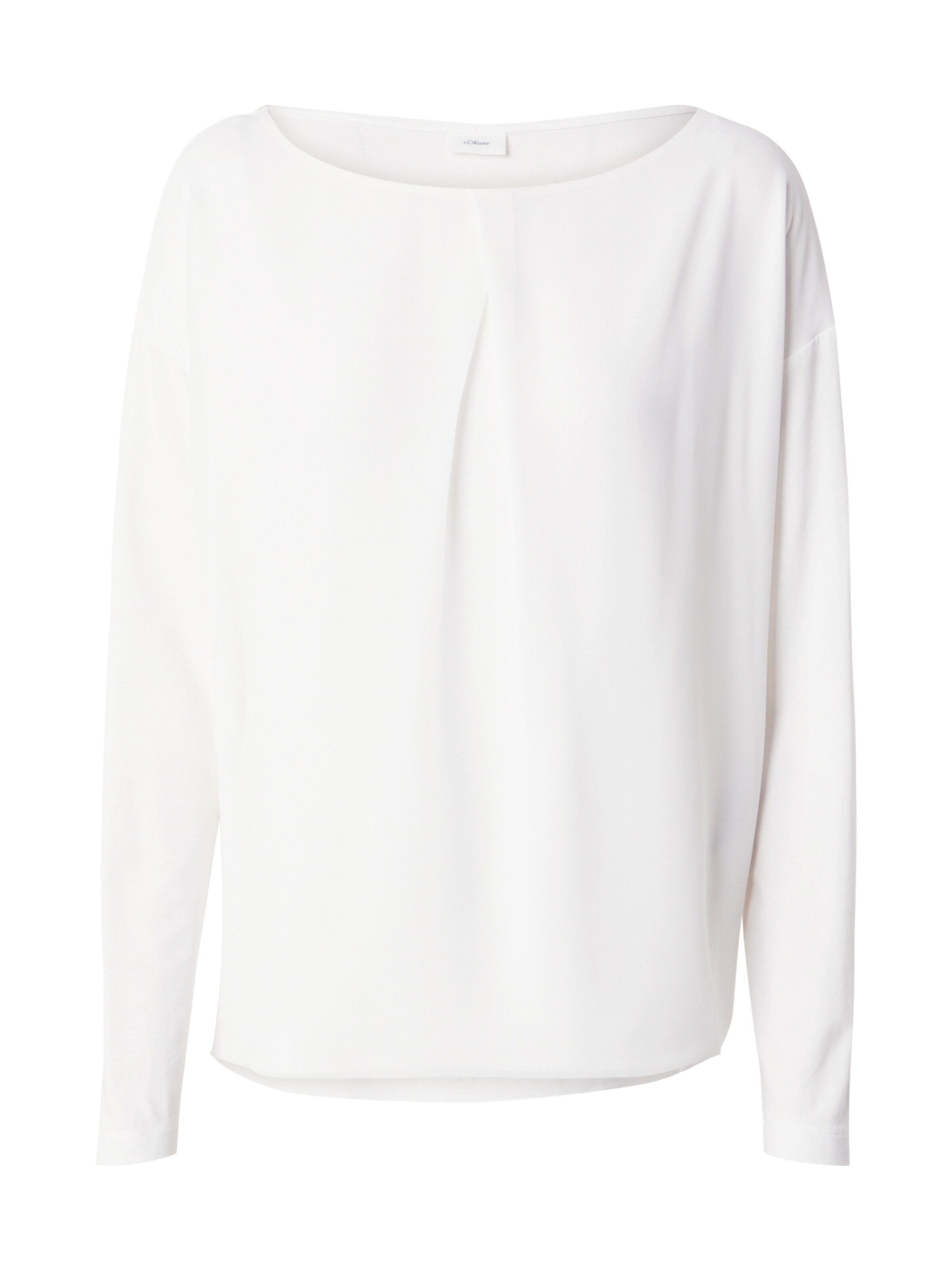 s.Oliver BLACK LABEL Shirt in Wit: voorkant