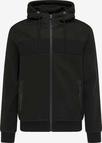 Mo SPORTS Sweatjacke in Schwarz: predná strana