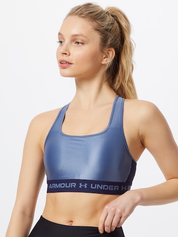 Bustieră Sutien sport de la UNDER ARMOUR pe albastru: față