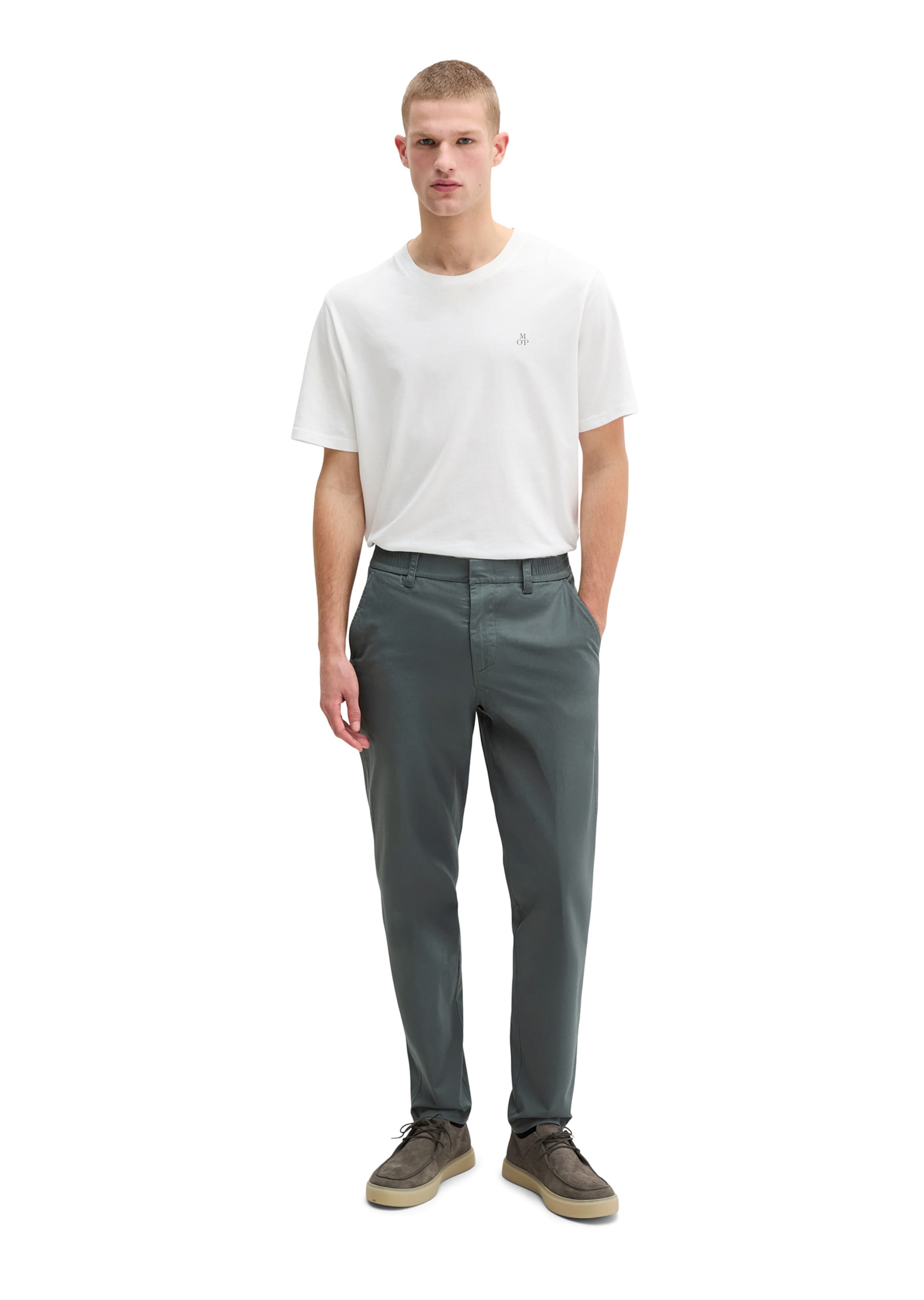 Marc O'Polo Regular Chino trousers 'Morot' in Grey