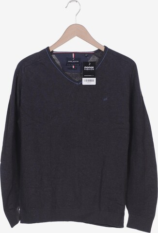 HECHTER PARIS Sweater & Cardigan in XL in Grey: front