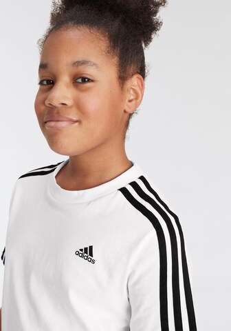 T-Shirt fonctionnel 'Essentials 3-Stripes ' ADIDAS SPORTSWEAR en blanc