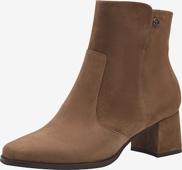 Bottines Tamaris en marron : devant