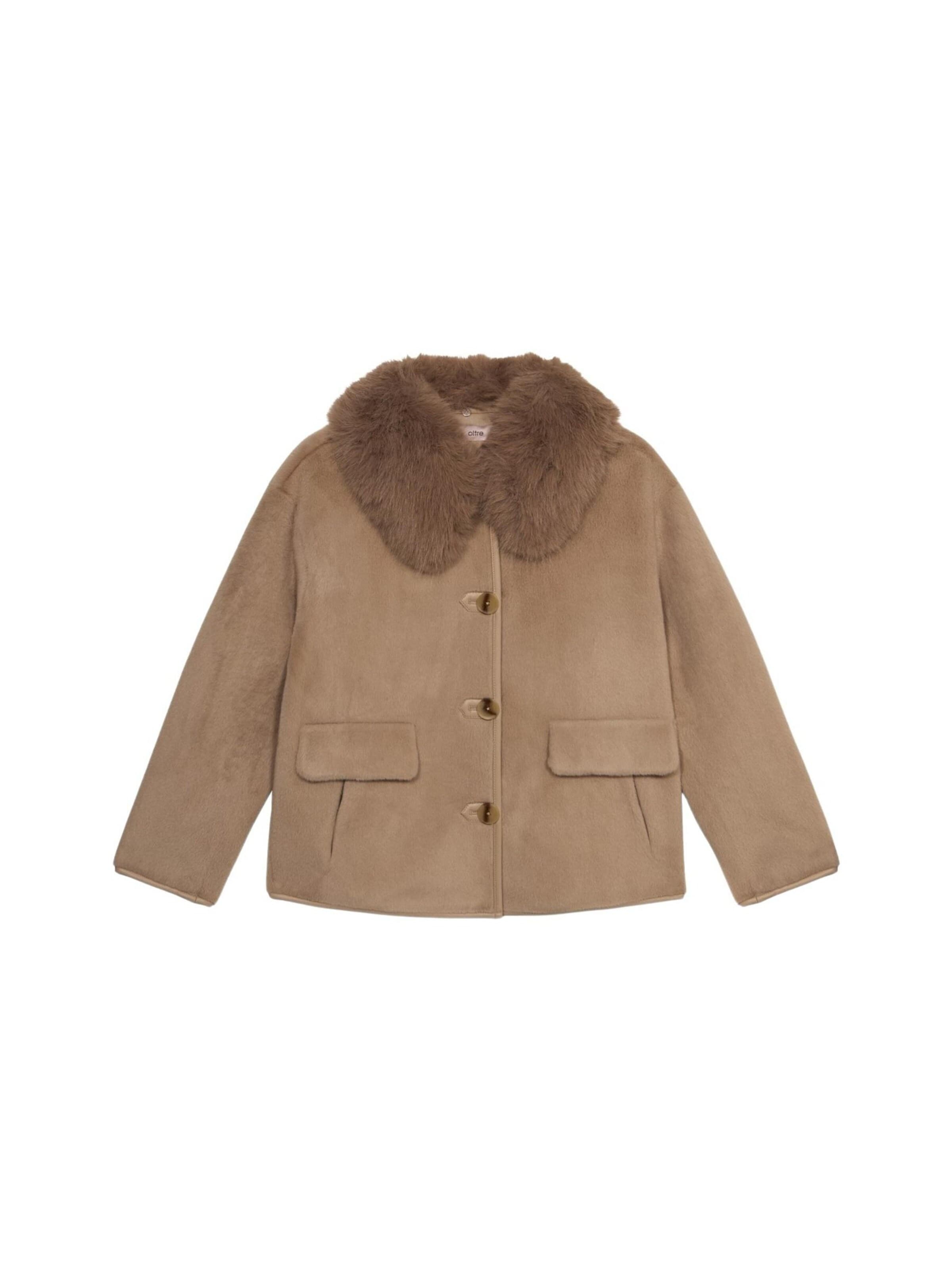 oltre - Abrigo de invierno en beige: frente