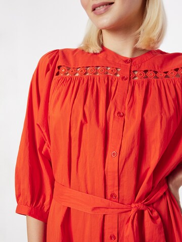 Summum Shirt Dress in Orange