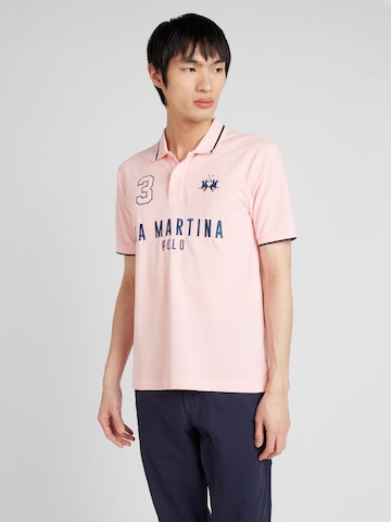 La Martina - Camiseta en rosa: frente