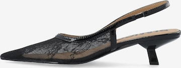 Escarpins à bride arrière 'Kristin' Bianco en noir : devant